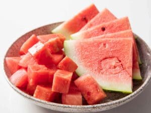 watermelon diced or sliced