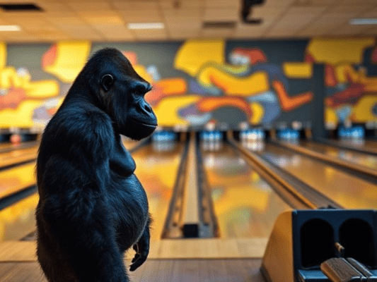 gorilla bowling